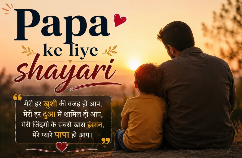 Papa ke liye shayari