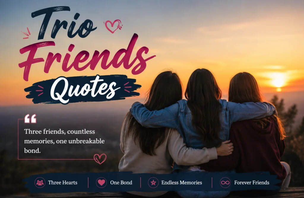 Trio Friends Quotes