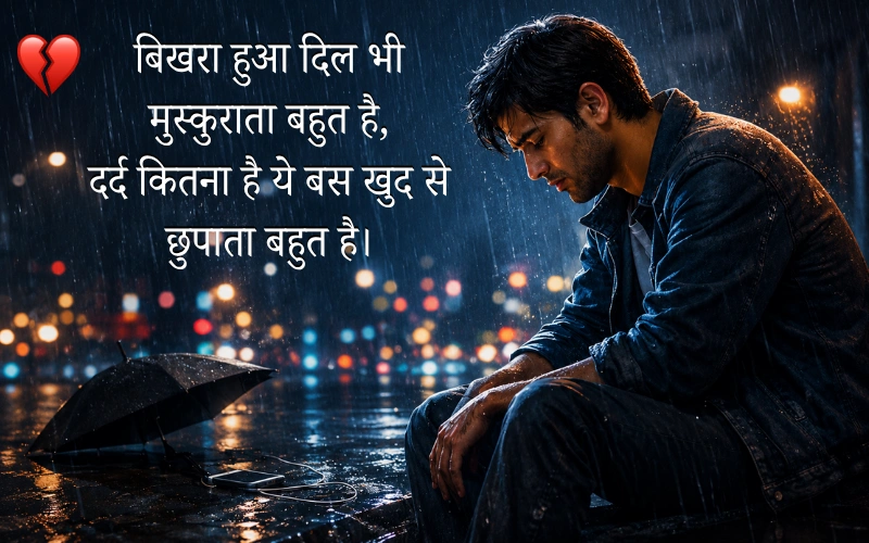 Tuta Dil Shayari