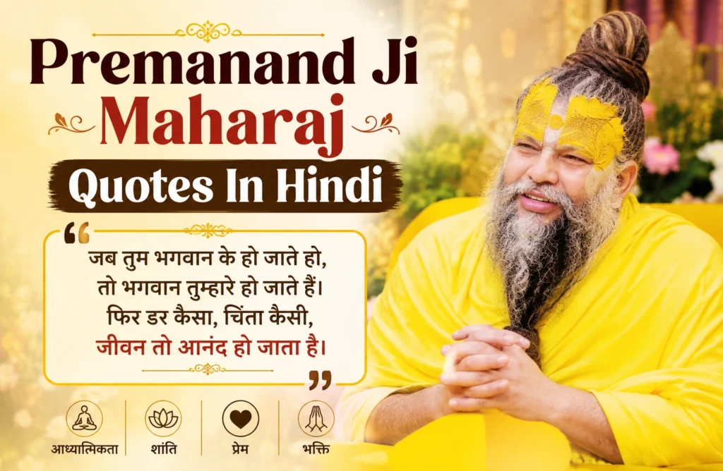 70+ Premanand Ji Maharaj Quotes In Hindi : प्रेरणादायक अनमोल विचार – Shayariharroz Premanand Ji Maharaj Quotes In Hindi