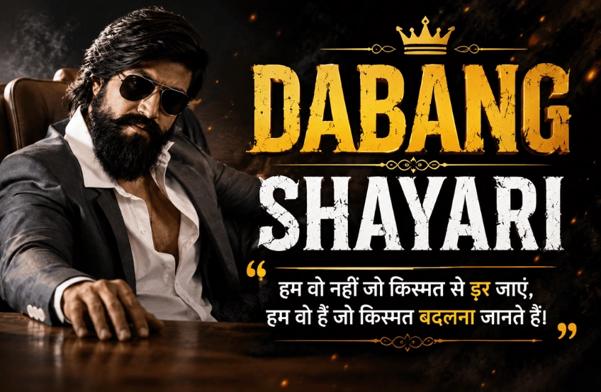 70+ Best Dabang Shayari: दमदार Attitude और दबंग अंदाज़ वाली शानदार शायरी – Shayariharroz Dabang Shayari