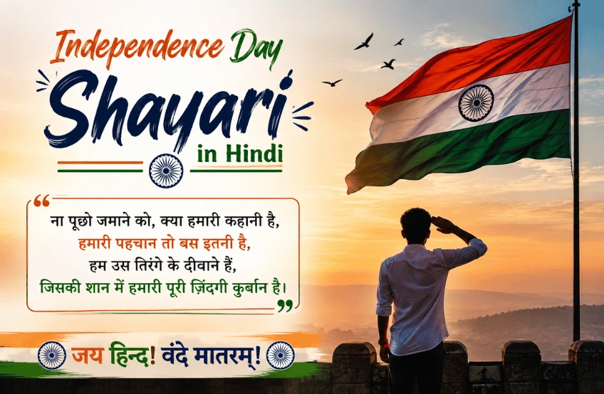 70+ Best Independence Day Shayari: दिल छू लेने वाली देशभक्ति शायरी 🇮🇳 Independence Day Shayari In Hindi