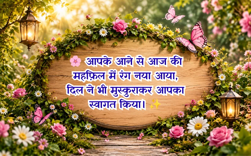 Welcome Shayari In Hindi