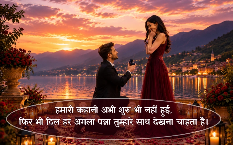 लव स्टोरी प्रपोज शायरी