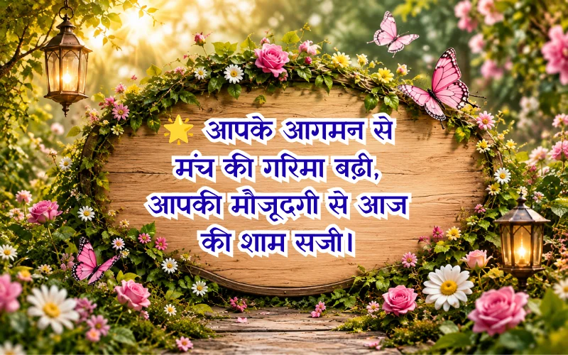 Chief Guest Welcome Shayari For Guest In Hindi