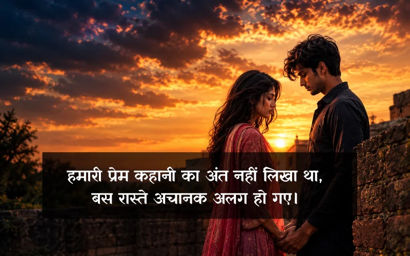 अधूरी प्रेम कहानी शायरी