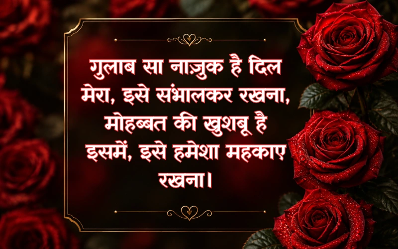 Gulab Shayari 2 Lines Hindi