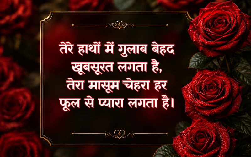 Gulab Shayari 2 Lines Hindi