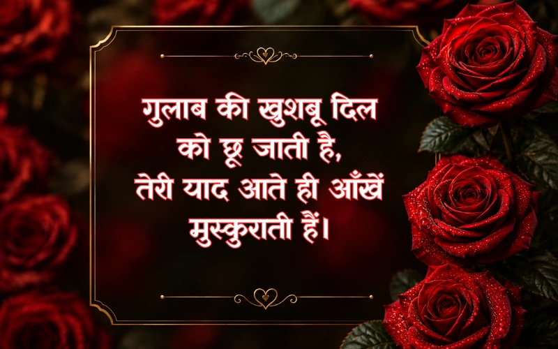 Gulab Shayari 2 Lines Hindi