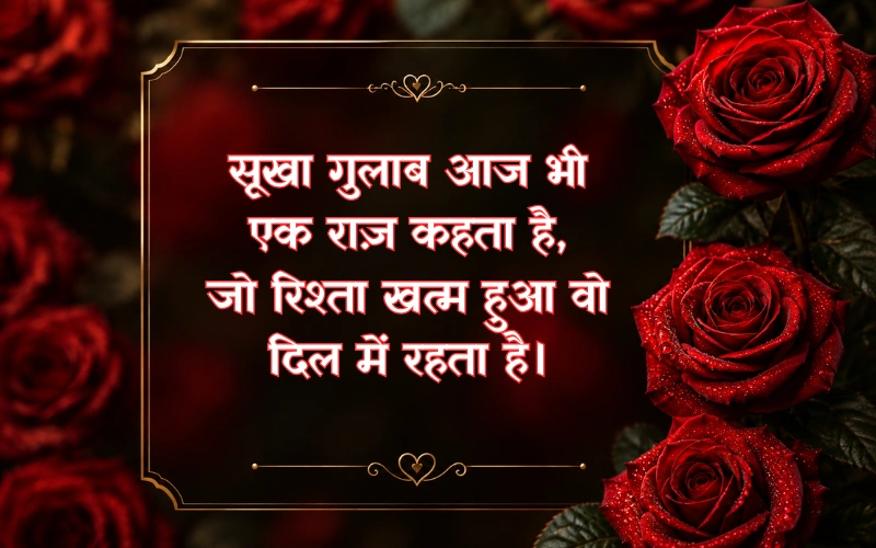 Gulab Shayari 2 Lines Hindi