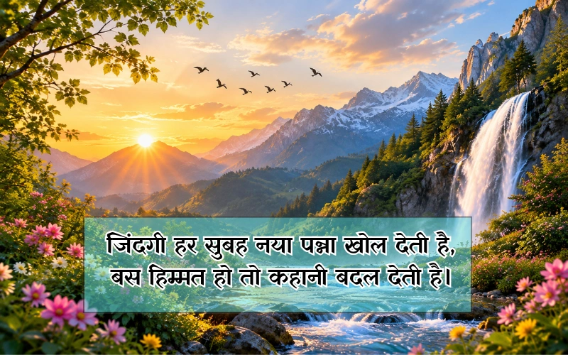 जिंदगी की शायरी सुप्रभात