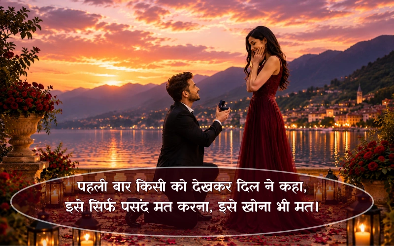 First Time Love Propose Shayari In Hindi