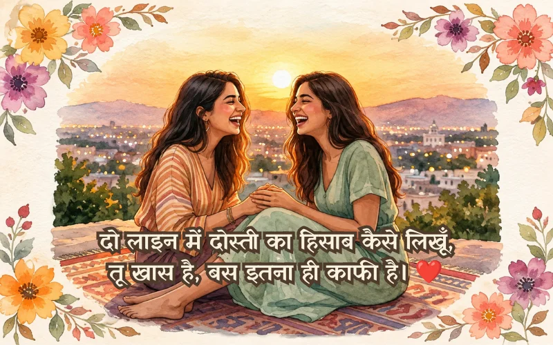 Bestie Ke Liye Shayari 2 LINE