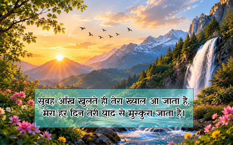दिल से प्यार भरी गुड मॉर्निंग शायरी