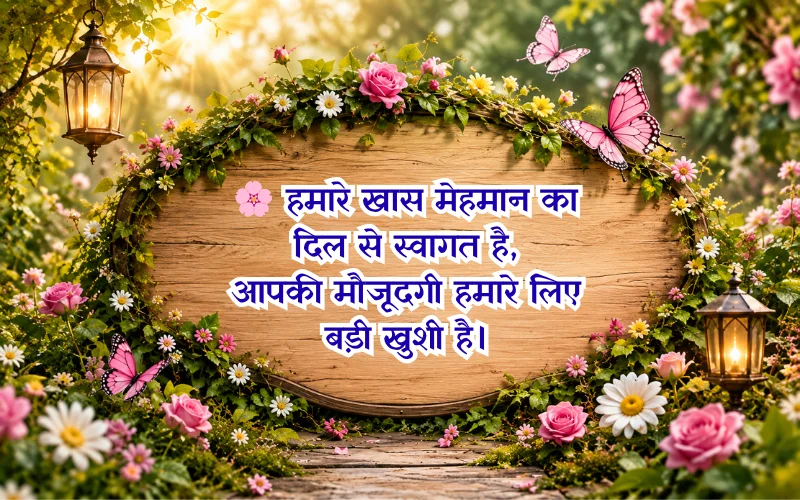 Guest Welcome Shayari In Hindi