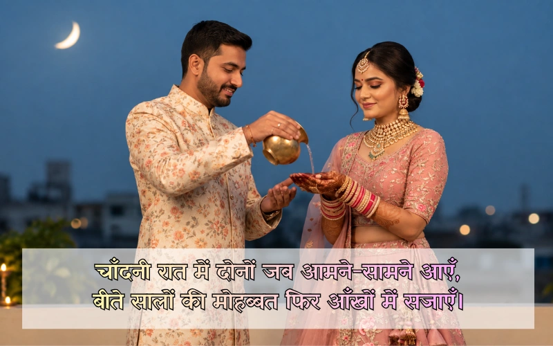 Husband Wife Romantic Karwa Chauth Shayari