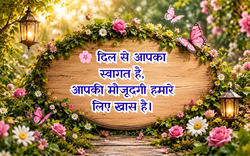स्वागत के लिए दो शब्द