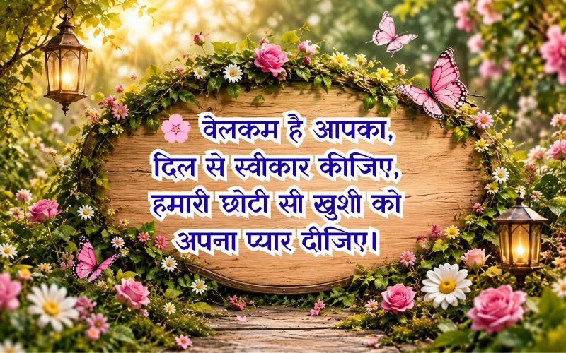 वेलकम मेहमान स्वागत स्वागत शायरी
