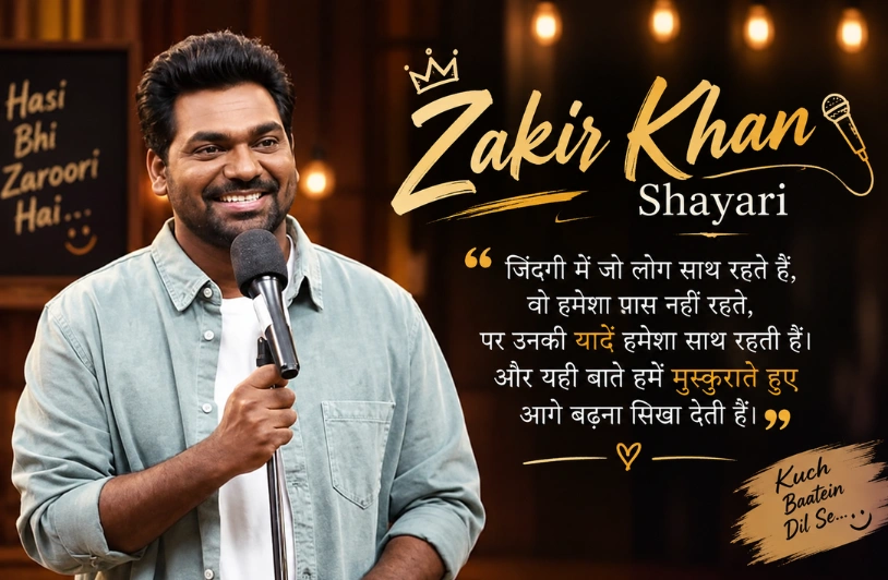 70+ Zakir Khan Shayari: Dil Ko Chhoo Jaane Wali Lines zakir khan shayari
