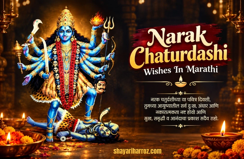 120+ Narak Chaturdashi Wishes In Marathi | नरक चतुर्दशी शुभेच्छा Narak Chaturdashi Wishes In Marathi