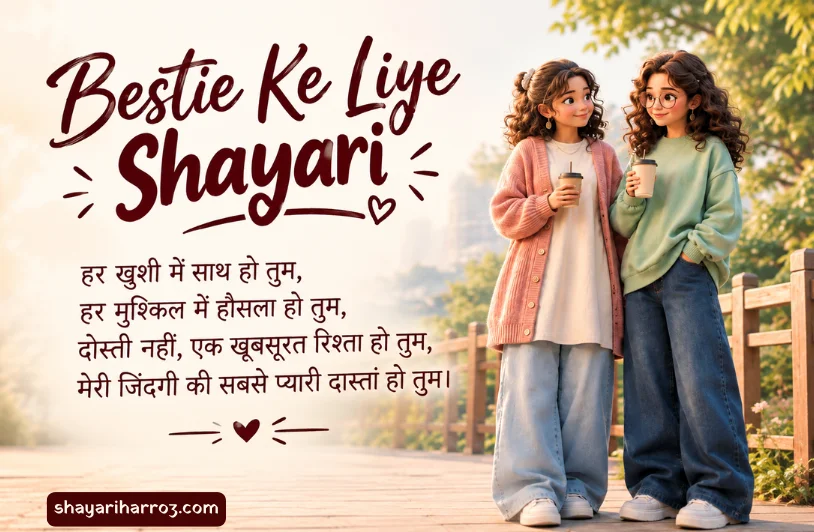 240+ Bestie Ke Liye Shayari: प्यारी दोस्ती की दिल छू लेने वाली शायरी Bestie Ke Liye Shayari