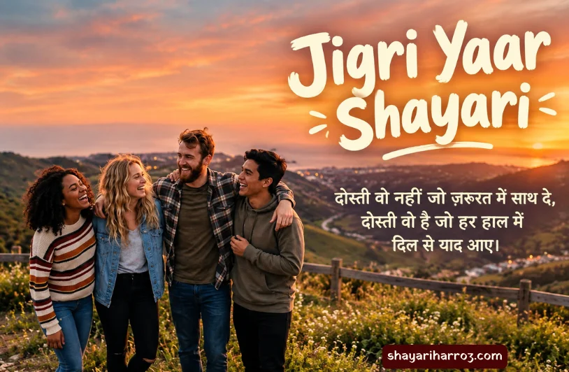 195+ Jigri Yaar Shayari: दोस्ती की दिल छू लेने वाली शायरी Jigri Yaar Shayari