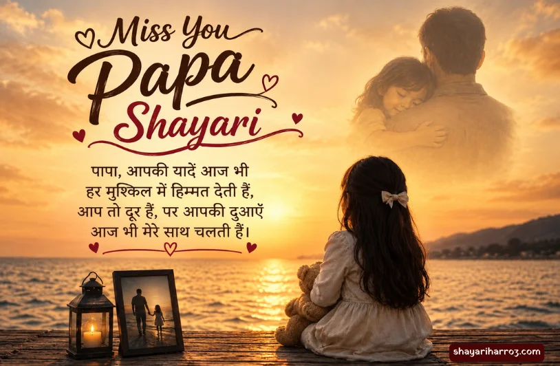 180+ Miss You Papa Shayari | दिल छू लेने वाली पापा की यादें Miss You Papa Shayari
