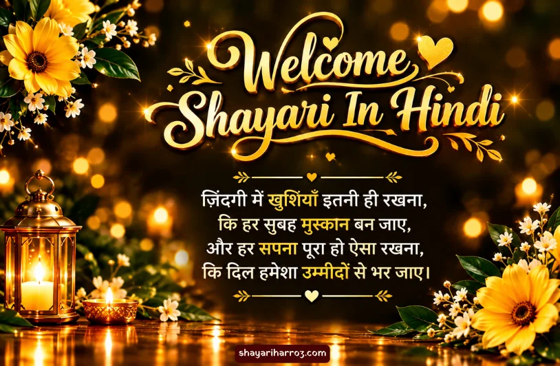 220+ Welcome Shayari In Hindi: दिल छू लेने वाली स्वागत शायरी Welcome Shayari In Hindi