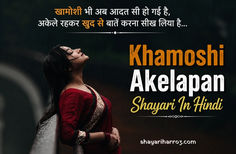 180+ Khamoshi Akelapan Shayari in Hindi | दिल छू लेने वाली शायरी