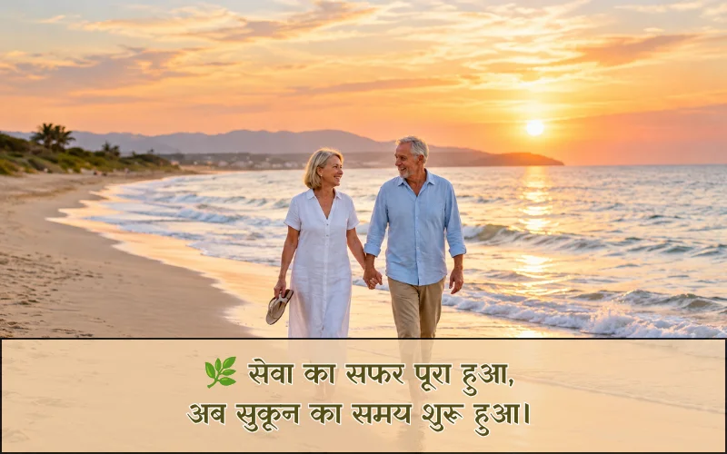 सेवानिवृत्ति पर दो शब्द