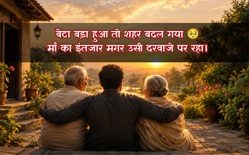 Beta Maa Baap Emotional Shayari