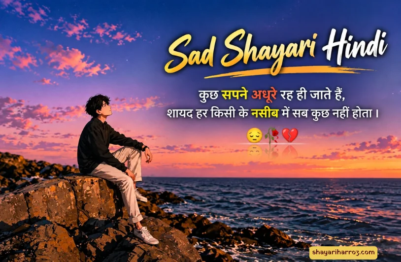 240+ Sad Shayari Hindi: दर्द और तन्हाई की दिल छूने वाली शायरी Sad Shayari Hindi