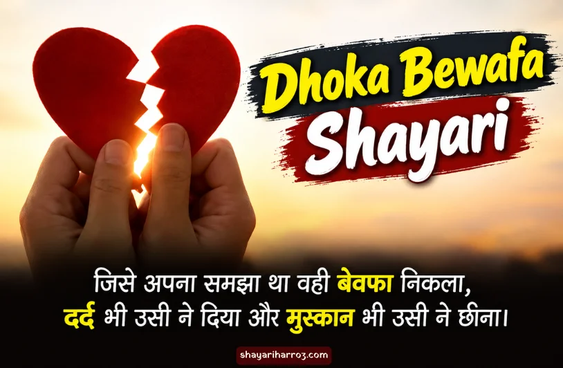 280+ Dhoka Bewafa Shayari: दर्द भरी बेवफाई शायरी Dhoka Bewafa Shayari